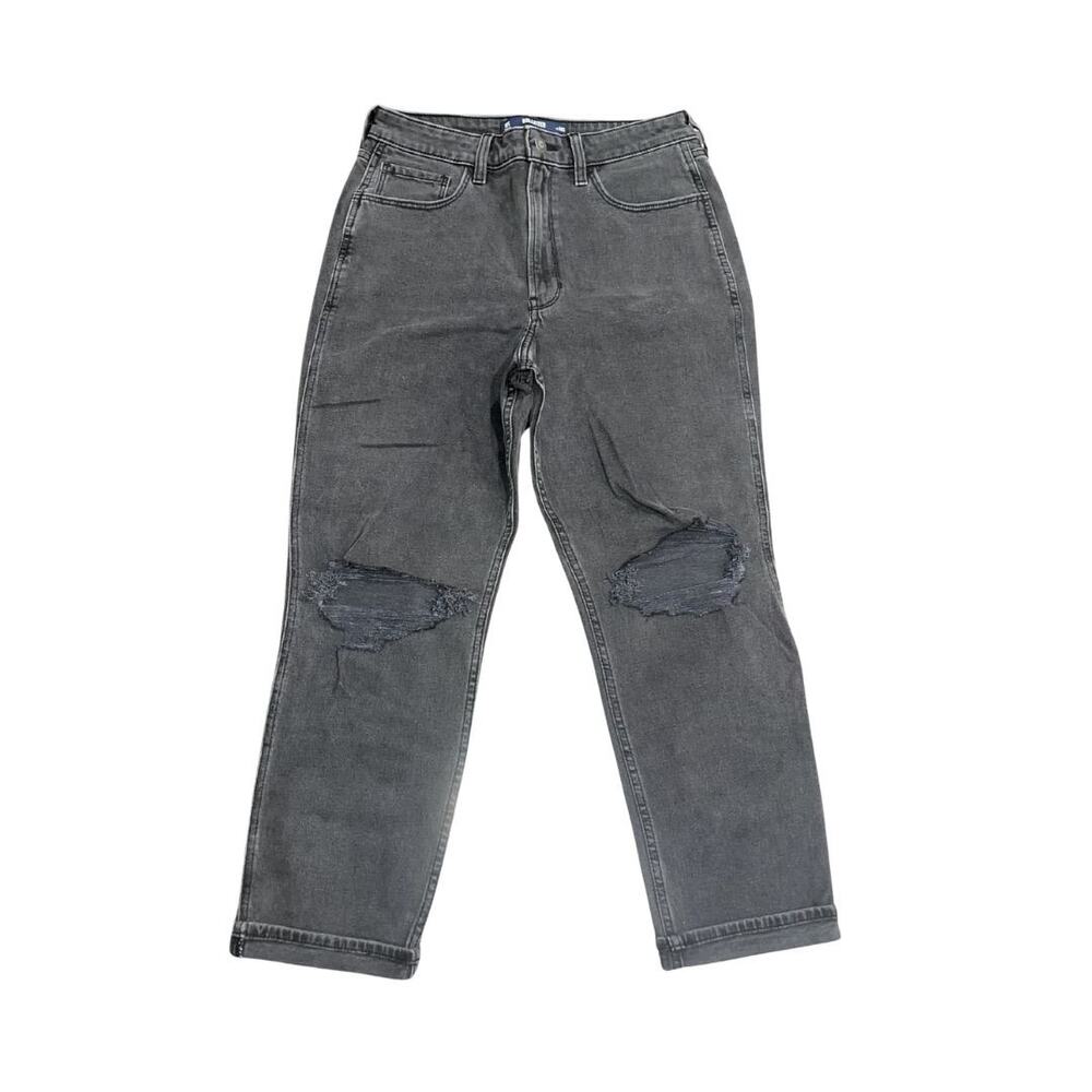 Hollister Ultra High Rise Mom Distress Jeans Size 30 Short NWT Vintage Stretch